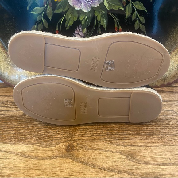 Eileen Fisher Lace Up Espadrille Sandal Black Size 7 - Picture 8 of 8